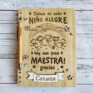 LIBRETA PROFE NIÑO ALEGRE