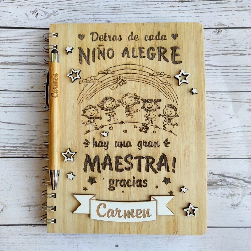 LIBRETA PROFE NIÑO ALEGRE