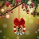 BOLA NAVIDAD DE SILICONA MICKEY Y MINNIE