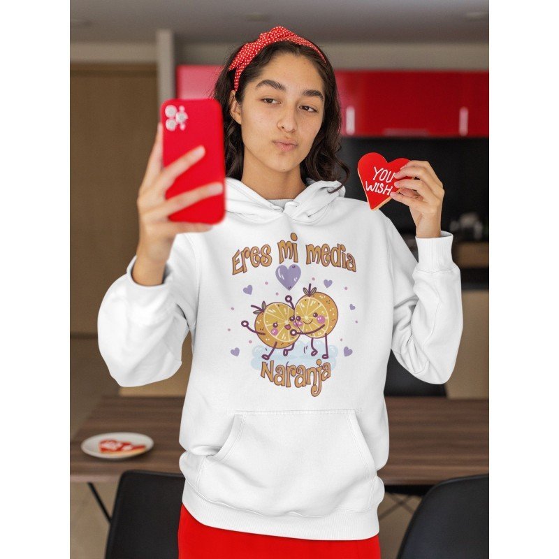 SUDADERA MEDIA NARANJA