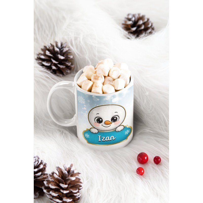 TAZA MUÑECA/O DE NIEVE