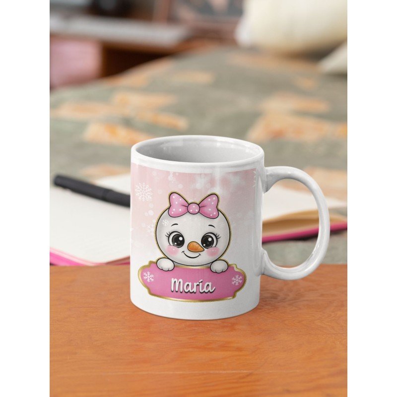 TAZA MUÑECA/O DE NIEVE