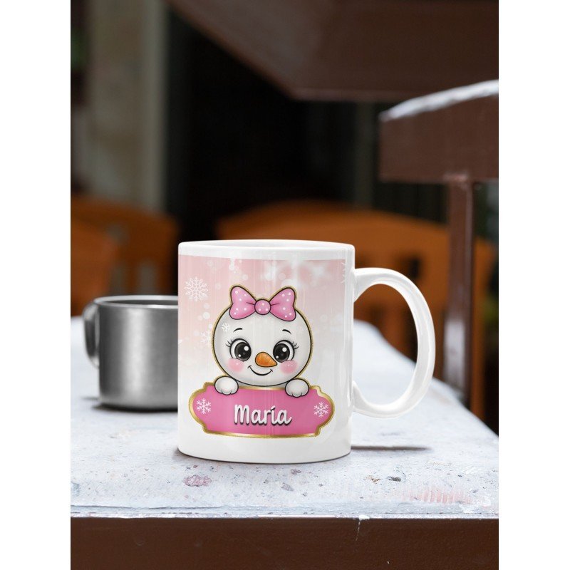 TAZA MUÑECA/O DE NIEVE