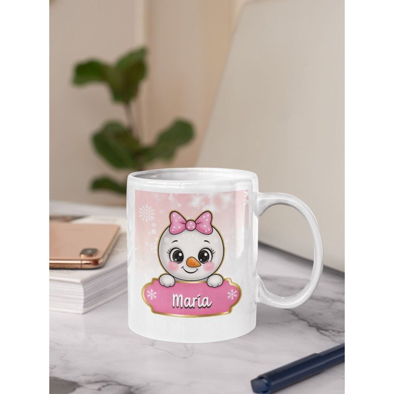 TAZA MUÑECA/O DE NIEVE