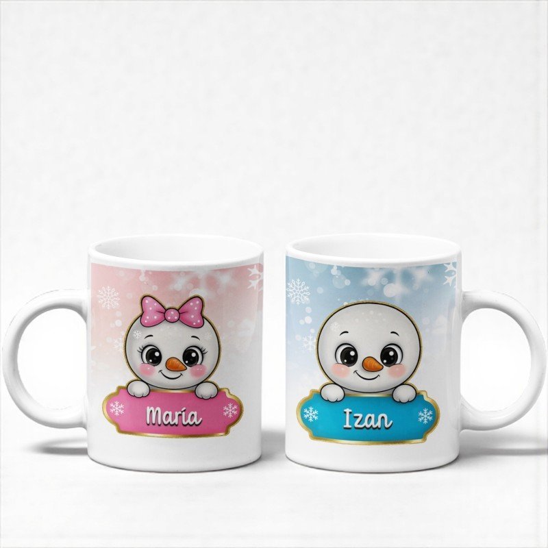 TAZA MUÑECA/O DE NIEVE
