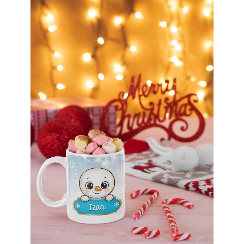 TAZA MUÑECA/O DE NIEVE