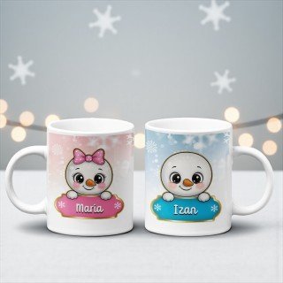 TAZA MUÑECA/O DE NIEVE