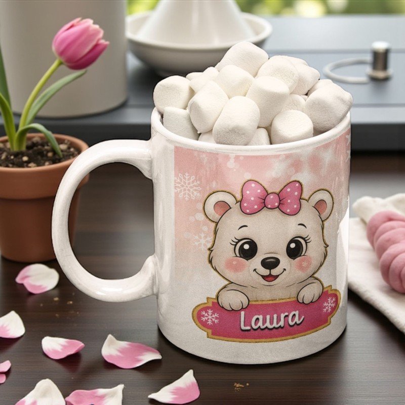 TAZA OSITO/A BLANCO