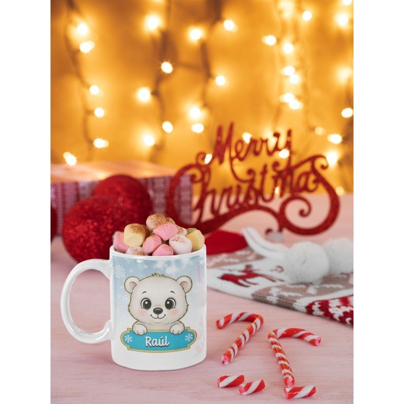 TAZA OSITO/A BLANCO