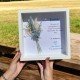 CUADRO PERSONALIZADO CON RAMILLETE PRESERVADO