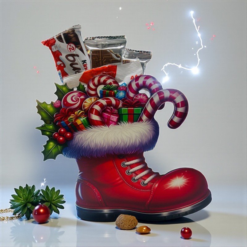 BOTA CON CHOCOLATES
