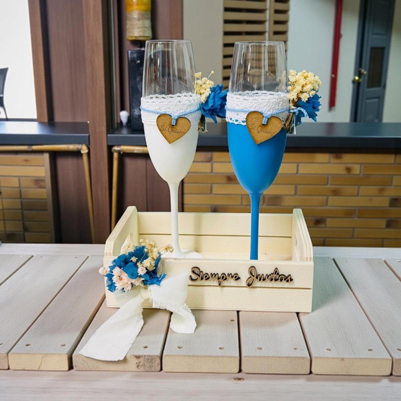 COPAS NOVIOS CON BANDEJA