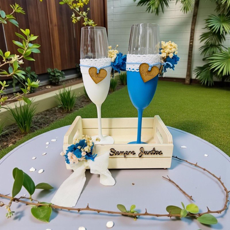 COPAS NOVIOS CON BANDEJA