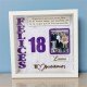 CUADRO PERSONALIZADO FELICES 18