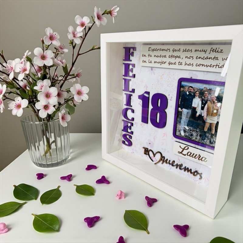 CUADRO PERSONALIZADO FELICES 18