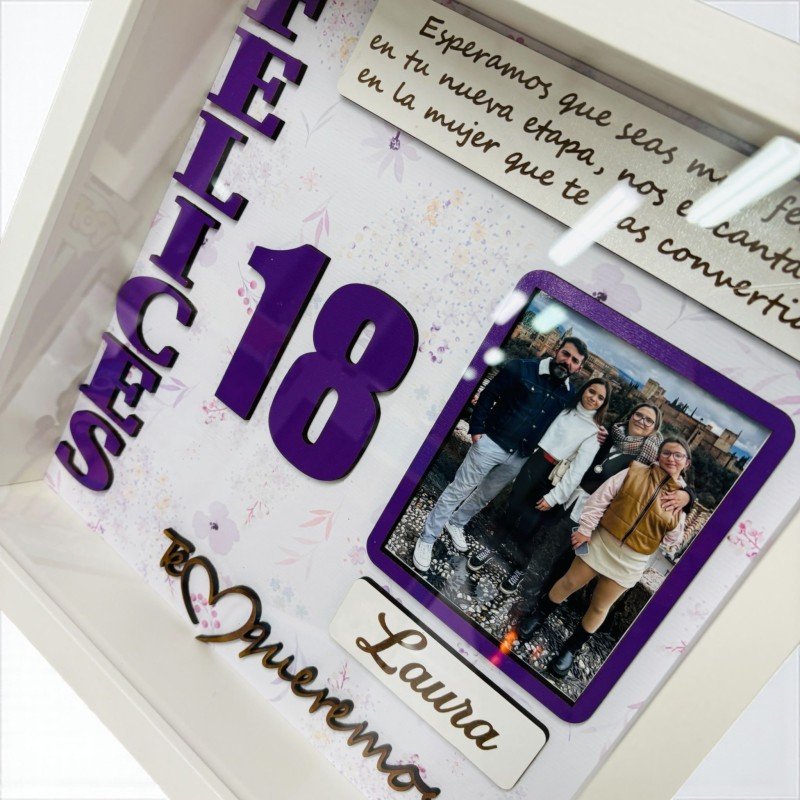CUADRO PERSONALIZADO FELICES 18