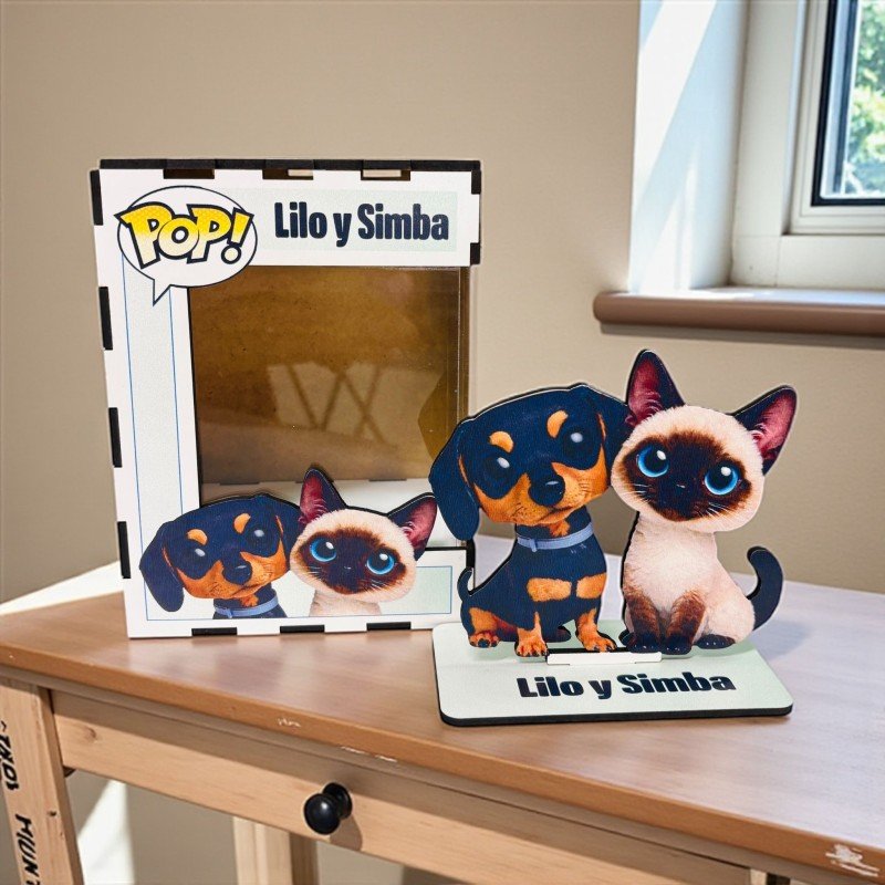 FUNKO DE MADERA PERSONALIZADO MASCOTAS
