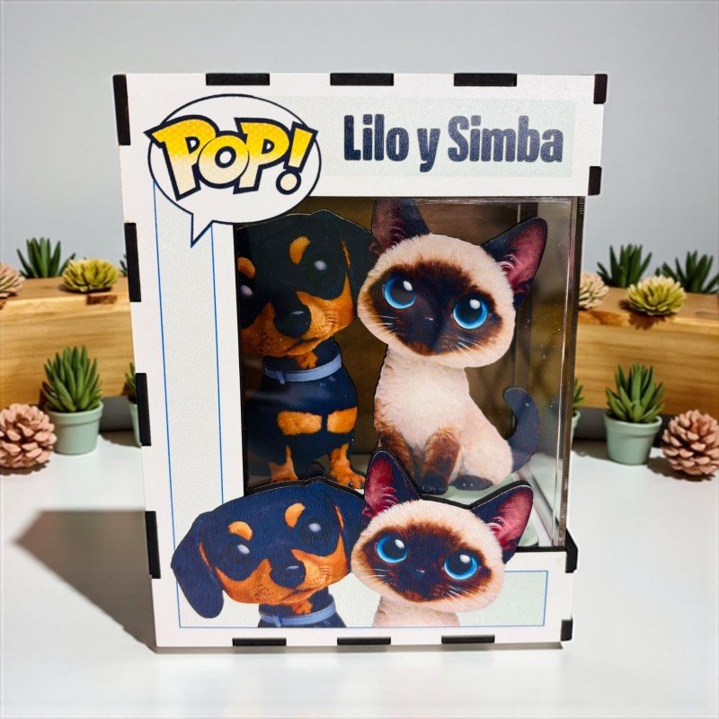 FUNKO DE MADERA PERSONALIZADO MASCOTAS