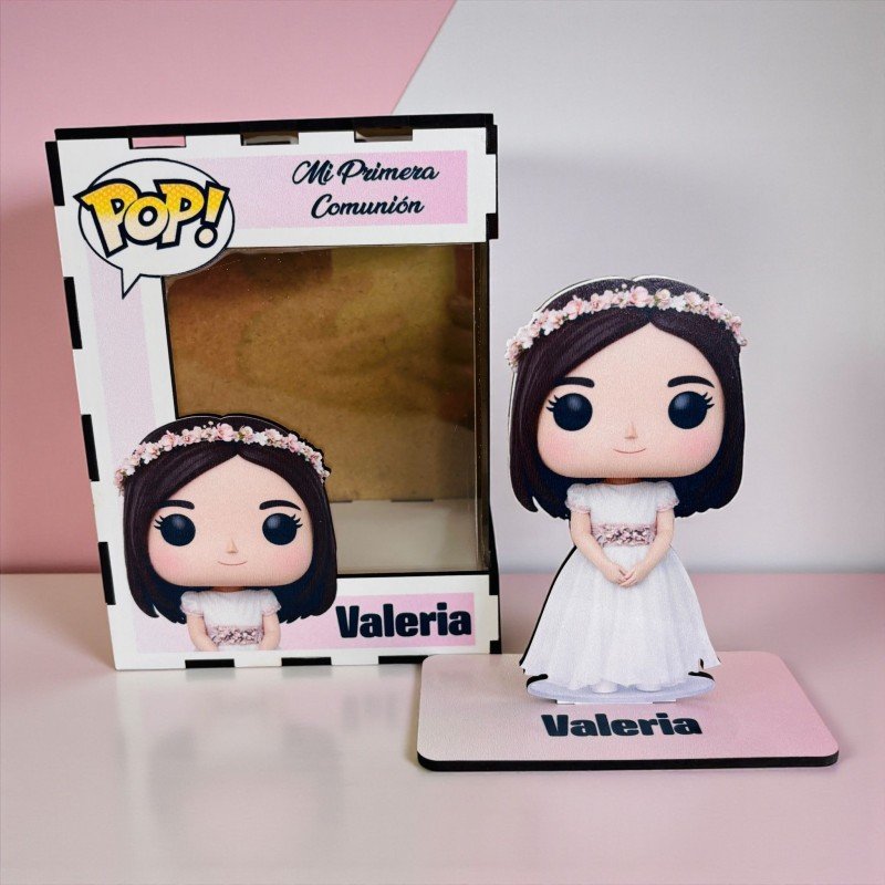 FUNKO DE MADERA PERSONALIZADO COMUNIÓN