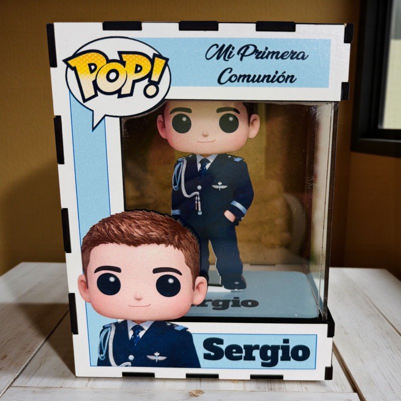 FUNKO DE MADERA PERSONALIZADO COMUNIÓN