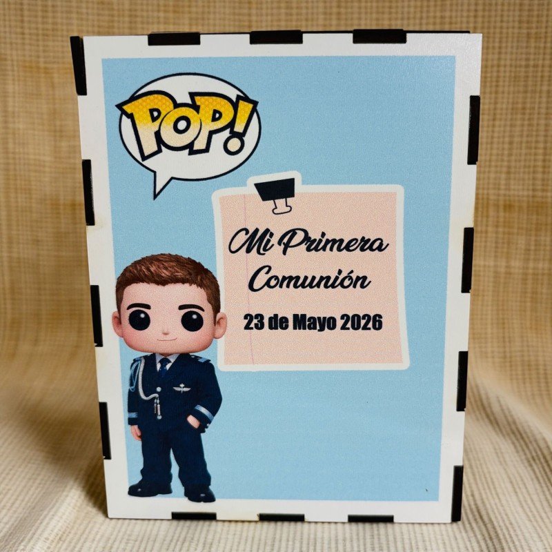 FUNKO DE MADERA PERSONALIZADO COMUNIÓN
