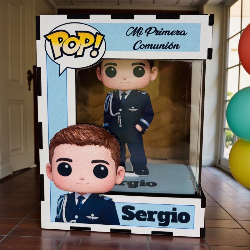 FUNKO DE MADERA PERSONALIZADO COMUNIÓN