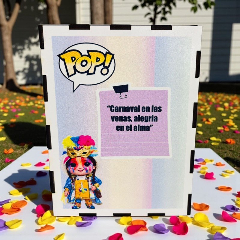 FUNKO DE MADERA PERSONALIZADO CARNAVAL