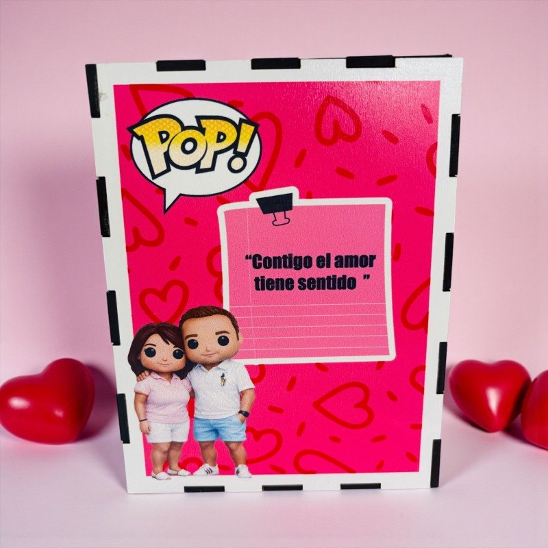 FUNKO DE MADERA EDICION CORAZONES