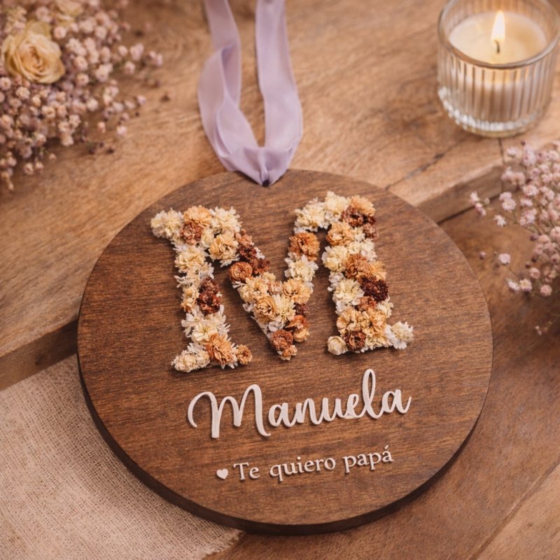 PLACA CON INICIAL PRESERVADA Y NOMBRE