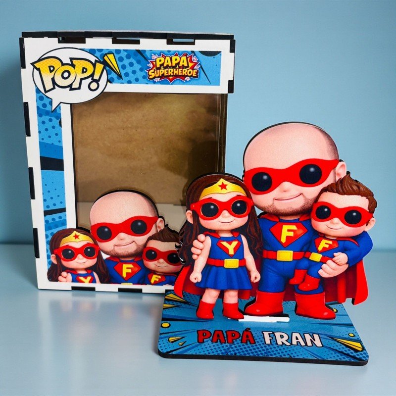 FUNKO DE MADERA EDICIÓN SÚPER PAPÁ