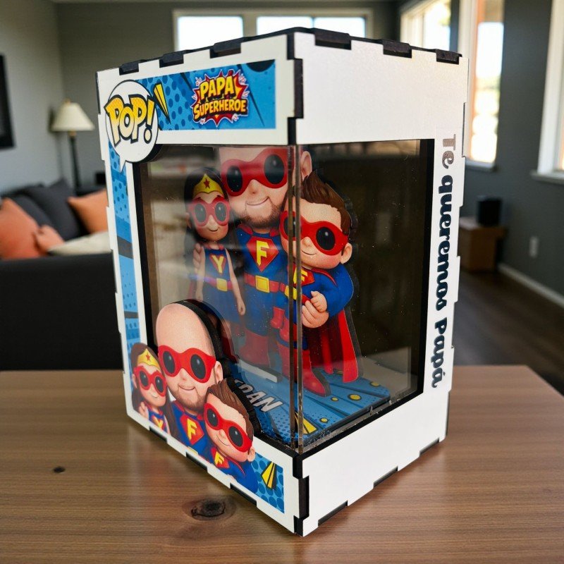 FUNKO DE MADERA EDICIÓN SÚPER PAPÁ