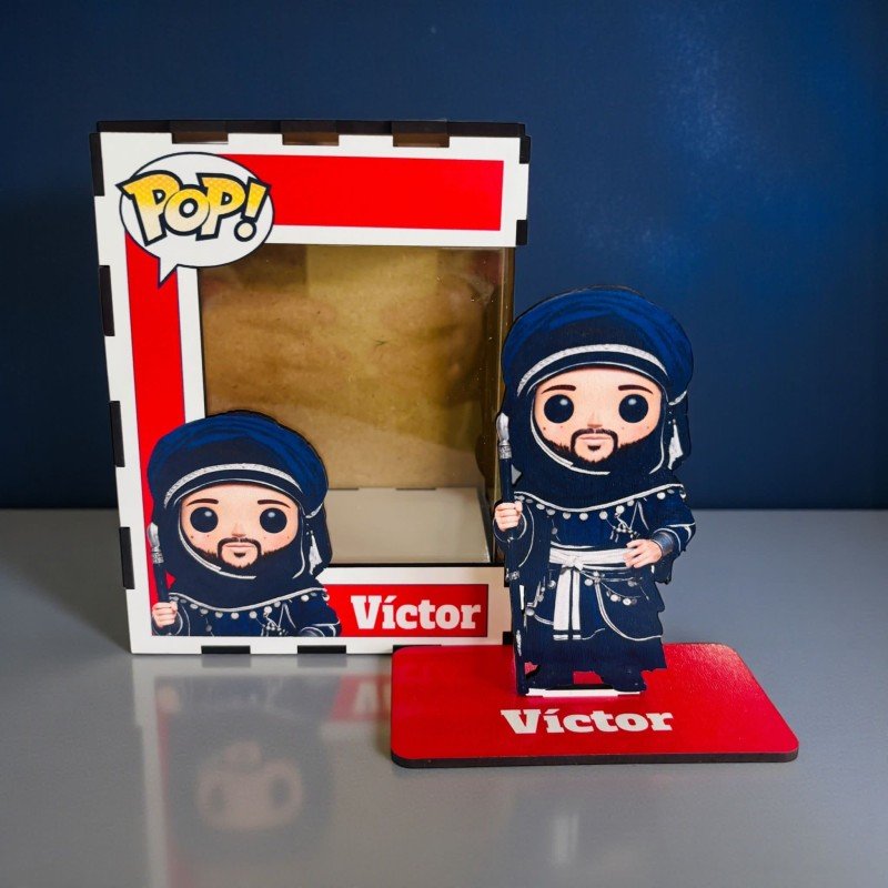 FUNKO DE MADERA PERSONALIZADO CARNAVAL