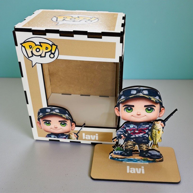 FUNKO DE MADERA PESCA