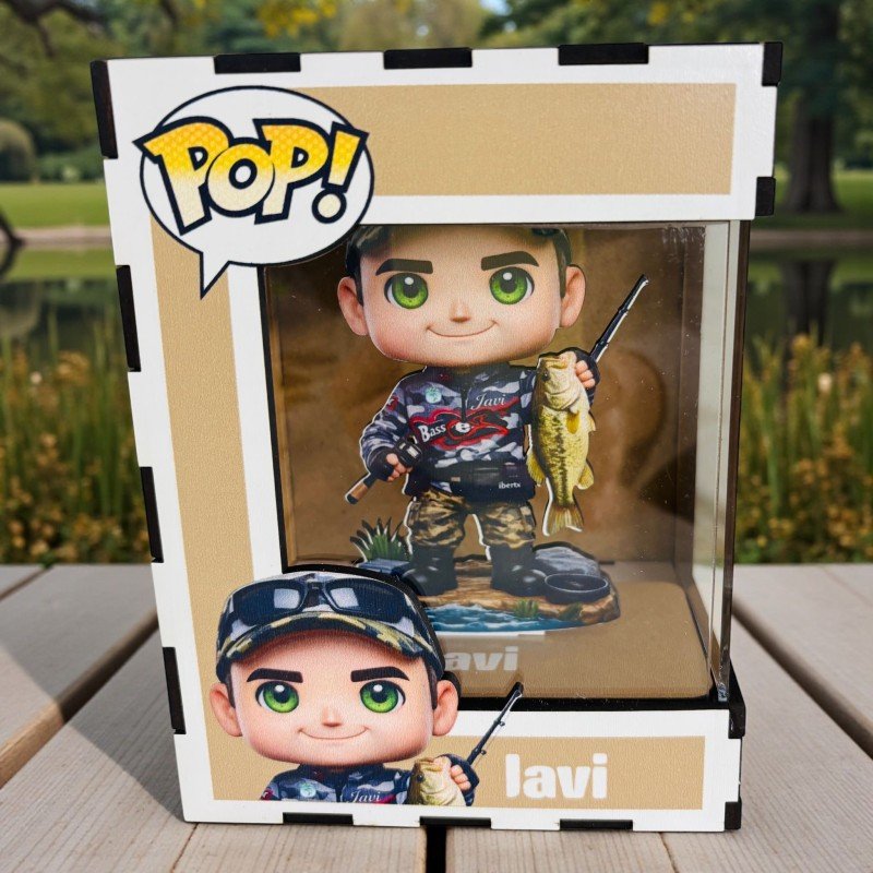FUNKO DE MADERA PESCA