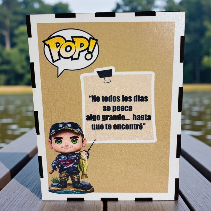 FUNKO DE MADERA PESCA