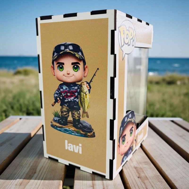 FUNKO DE MADERA PESCA