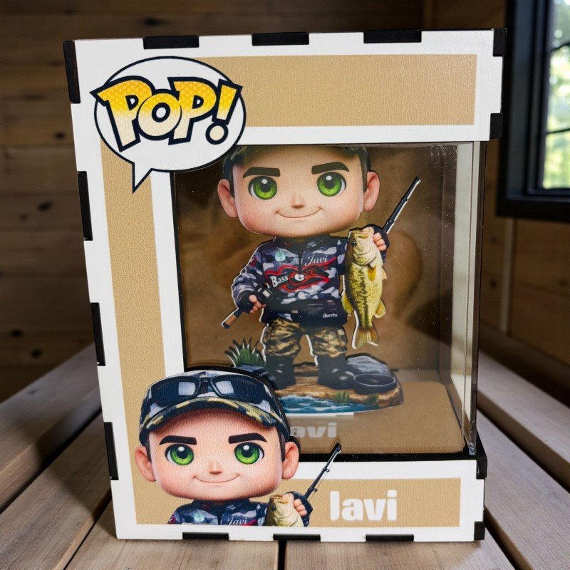 FUNKO DE MADERA PESCA