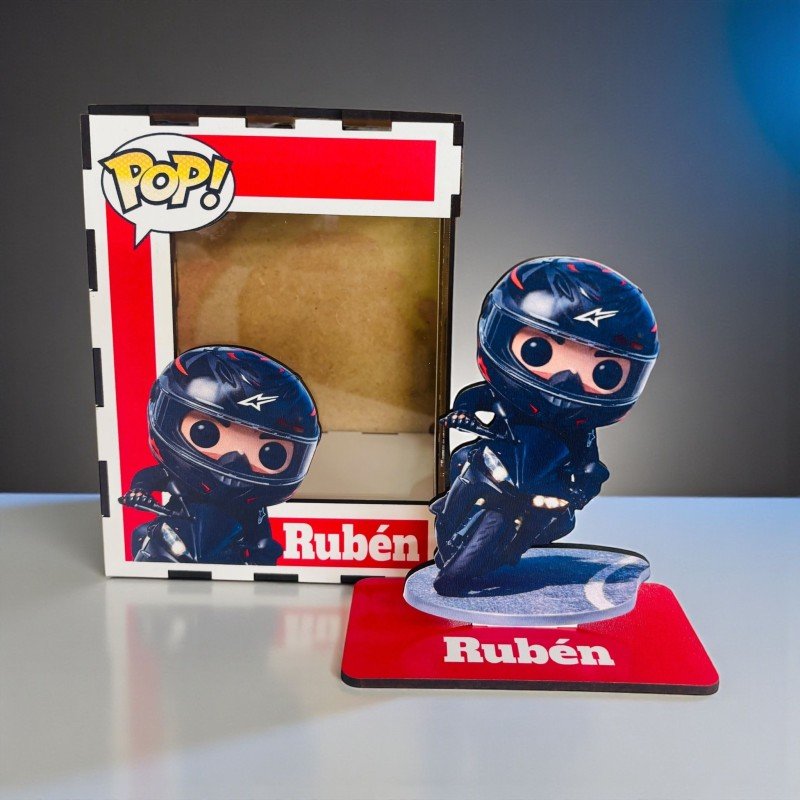 FUNKO DE MADERA MOTOS