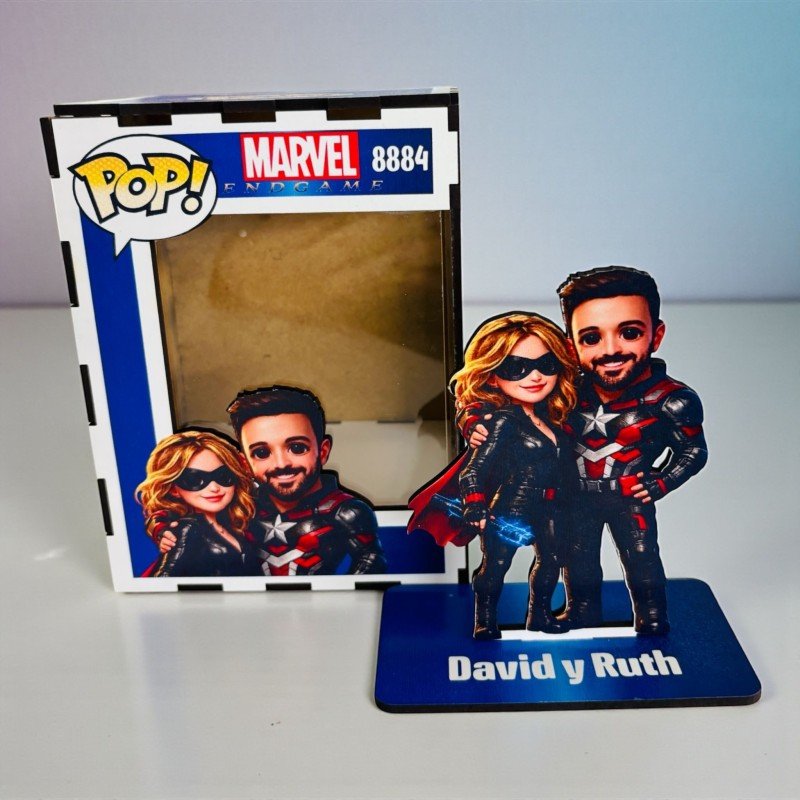 FUNKO DE MADERA SÚPER HÉROES