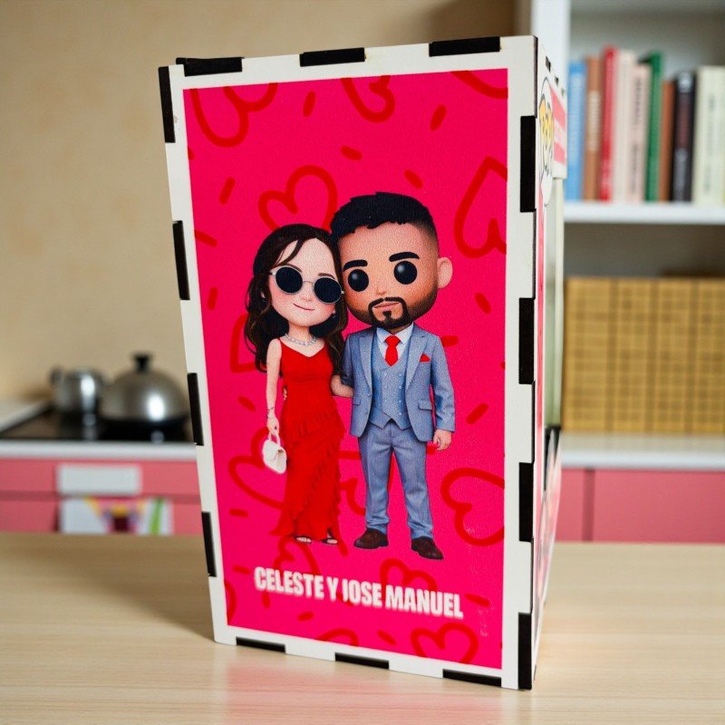 FUNKO DE MADERA EDICION CORAZONES