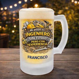JARRA CERVEZA PAPÁ INGENIERO