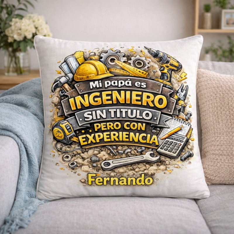 COJÍN PAPÁ INGENIERO