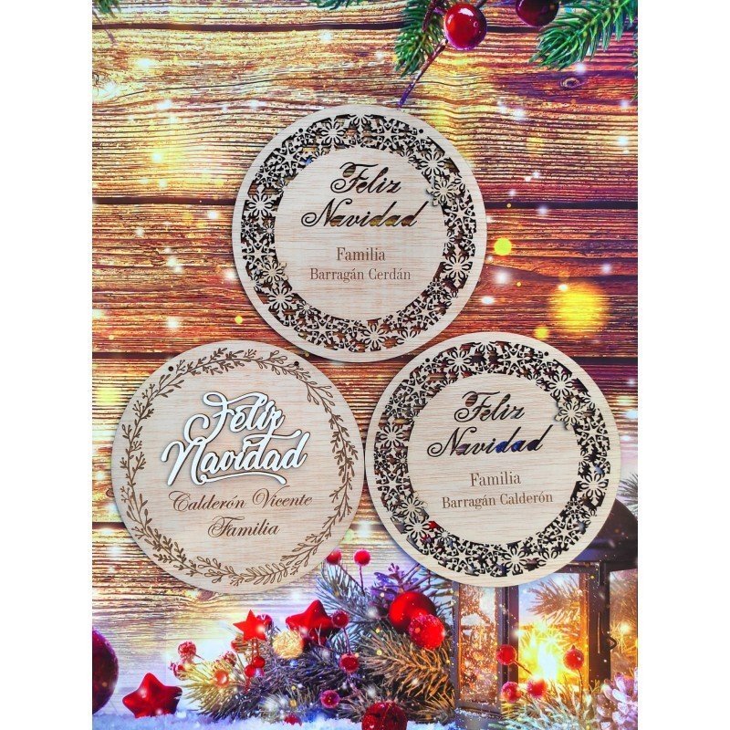 PLACA PUERTA NAVIDAD