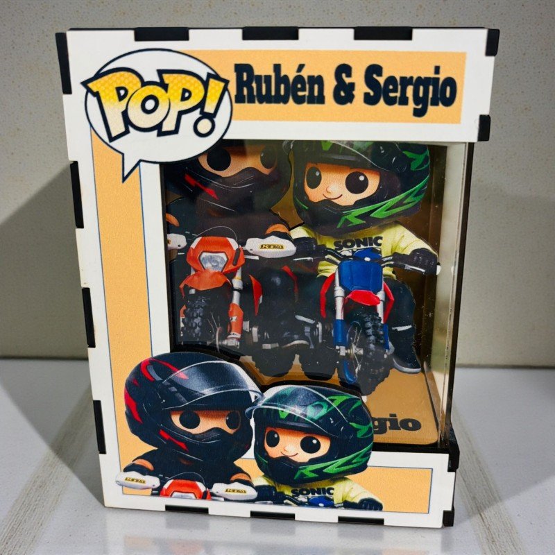 FUNKO DE MADERA MOTOS
