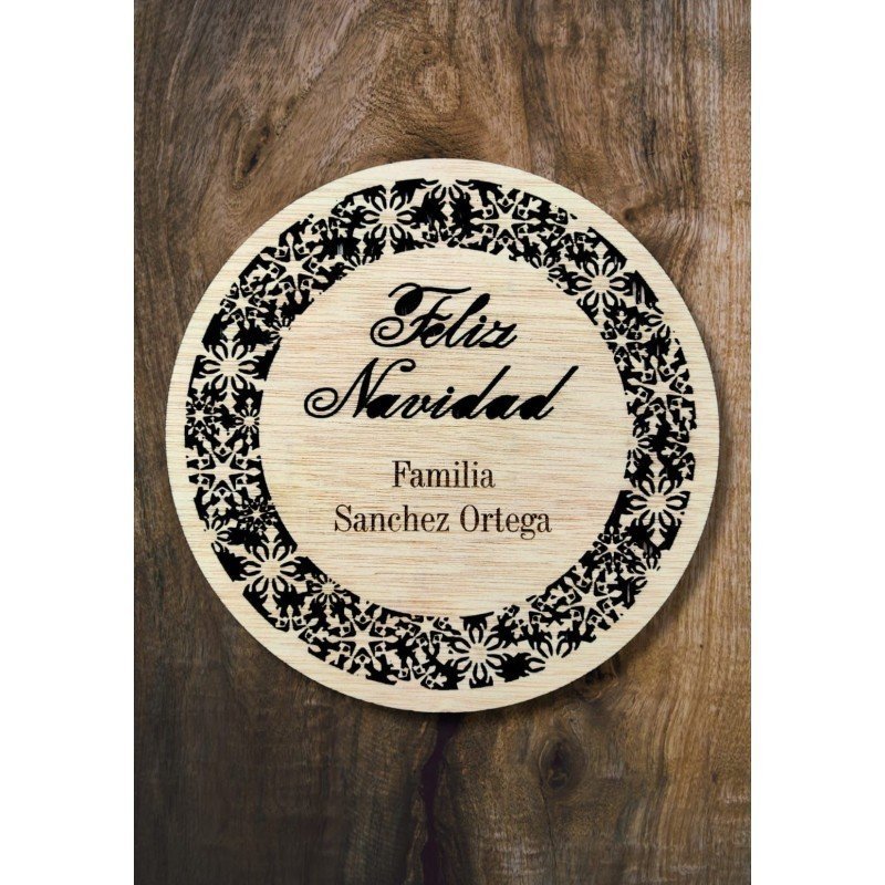 PLACA PUERTA NAVIDAD