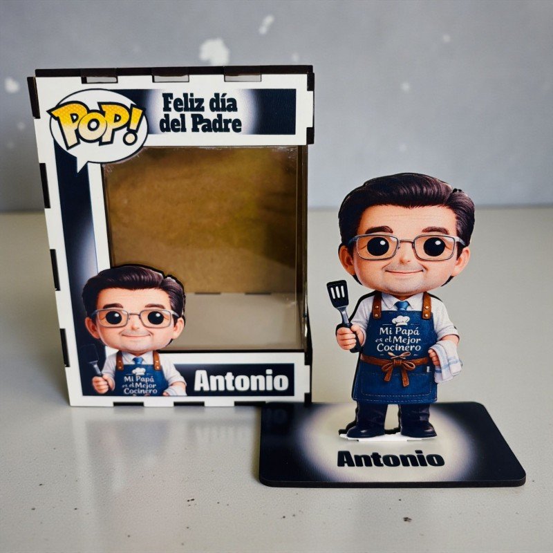FUNKO DE MADERA EDICIÓN PAPÁ COCINERO