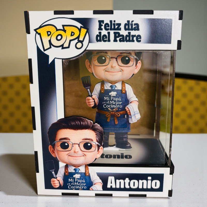 FUNKO DE MADERA EDICIÓN PAPÁ COCINERO