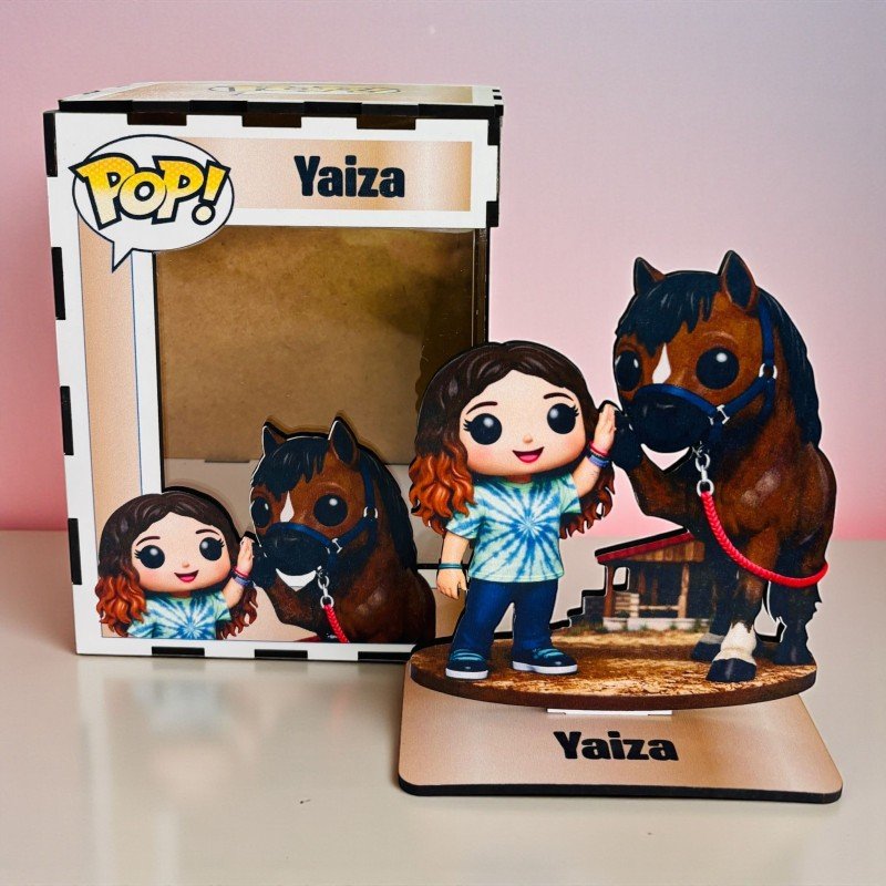 FUNKO DE MADERA HÍPICA