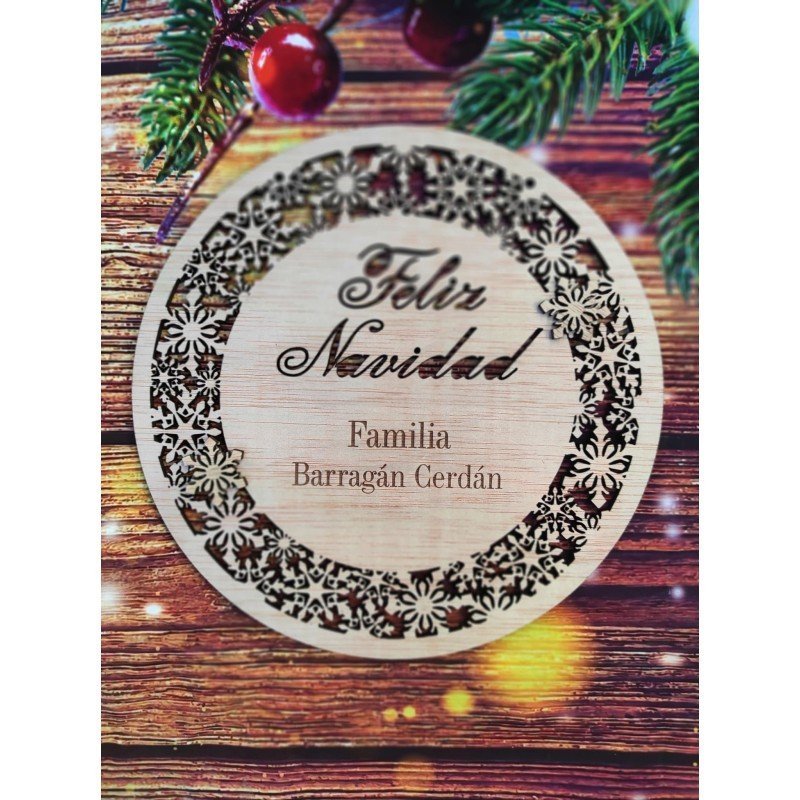PLACA PUERTA NAVIDAD