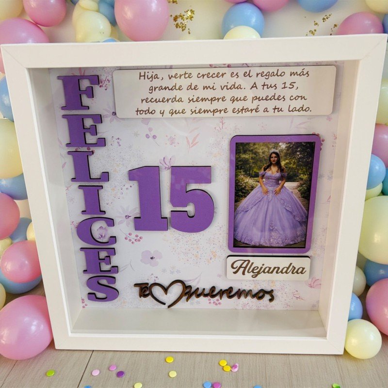 CUADRO PERSONALIZADO FELICES 15